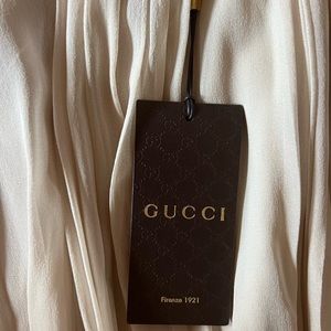 2015 Gucci Silk Pleated Skirt NWT